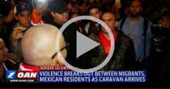 Violence breaks out between migrants, Mexican resi