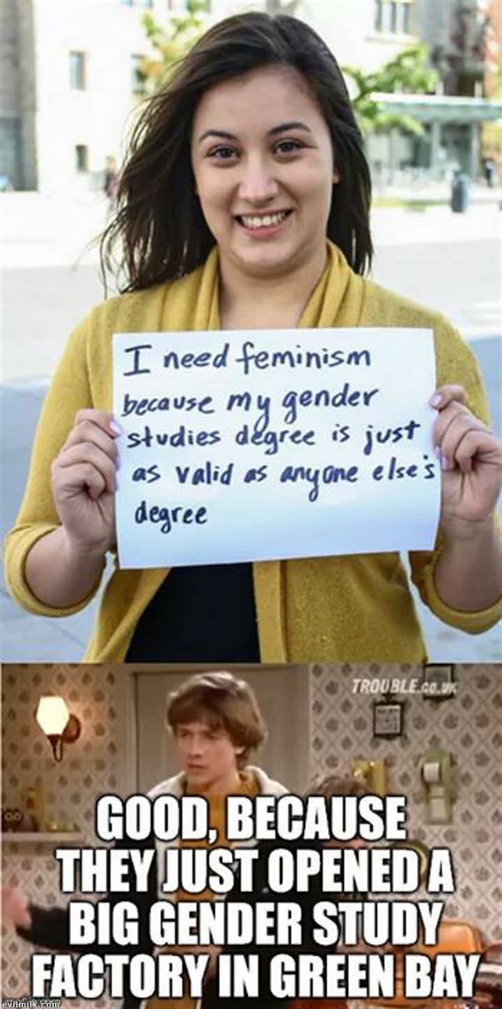 Best because. Feminist memes. Study memes. Memes about feminism. Feminism is good.