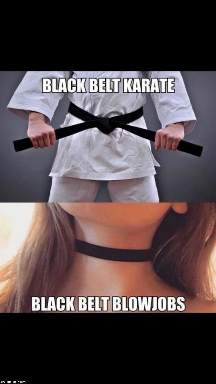 A choker is a black belt for dick sucking