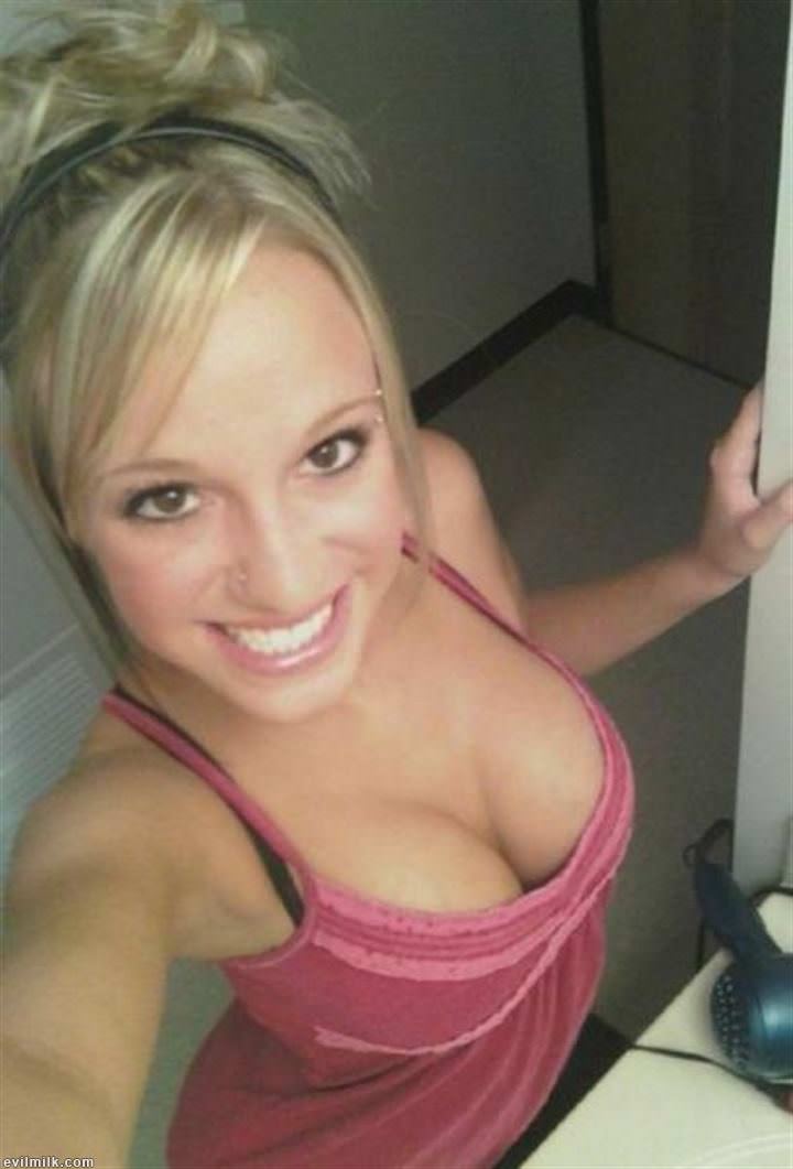 Blonde With Real Tits