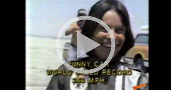 Kitty O'Neil Crashes Rocket Funny Car at 368mph