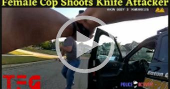 Female Cop Shoots at a Knife Attacker 14 Times - T
