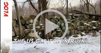 The somewhat hidden ruins of the US Capitol buildi