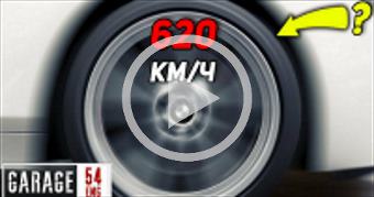 What happens to a tire at 620 km/h (385 MPH)?