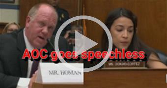 AOC FINALLY MEETS HER MATCH; ICE DIRECTOR LEAVES H
