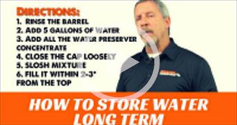 How To Store Water Long Term
