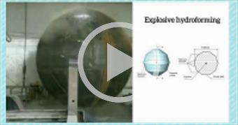Explosive hydroforming 