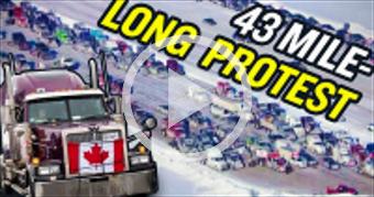 MASSIVE Trucker Protest Across Canada Upsets Trude