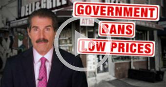 Government Bans Low Prices thru regulation.
