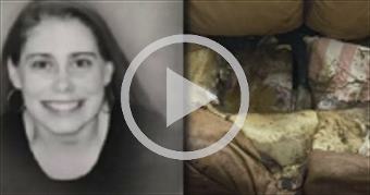 Woman ‘melted’ to couch; https://youtu.be/khYr7Loo