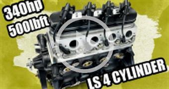 340 horsepower 3.6 LS 4 cylinder engine by Blue Pr