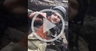 Close call for Ukrainian conscript