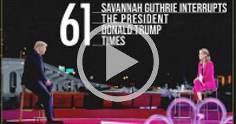 Savannah Guthrie Interrupts Trump 61 Times